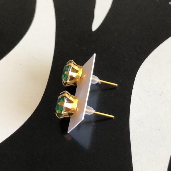 4 for $20 Green and Gold Stud Earrings - Picture 2 of 3